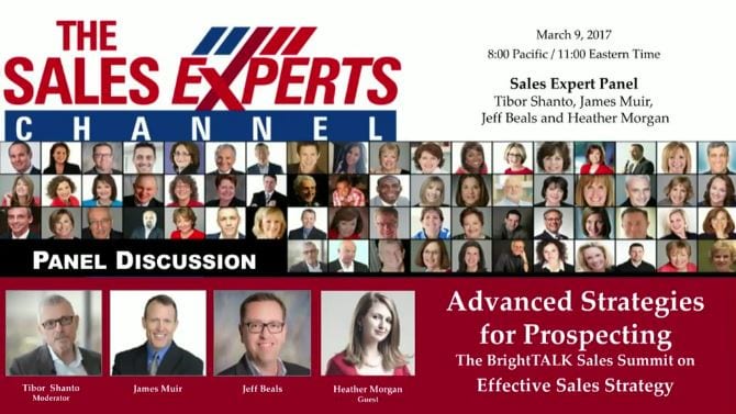 Advanced Strategies for Prospecting Panel Discussion on Sales Experts Channel